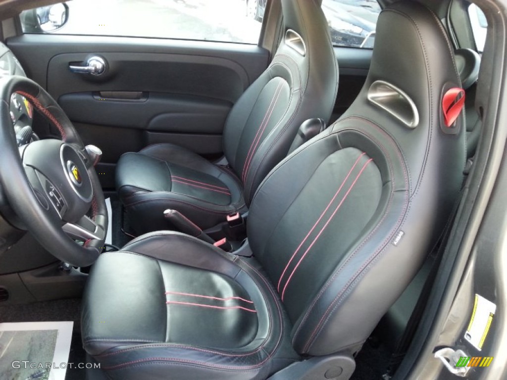 2013 500 Abarth - Grigio (Gray) / Abarth Nero/Nero (Black/Black) photo #10