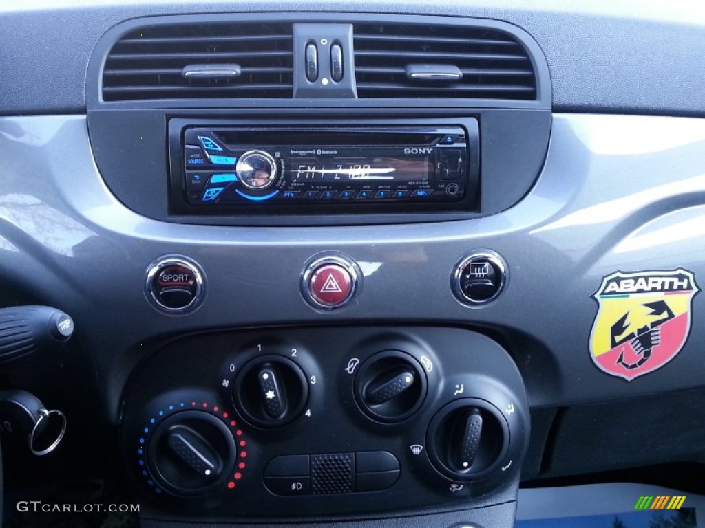 2013 500 Abarth - Grigio (Gray) / Abarth Nero/Nero (Black/Black) photo #13