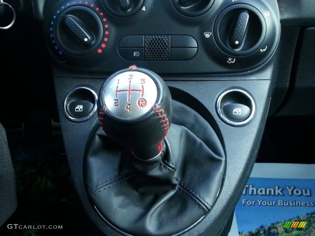 2013 500 Abarth - Grigio (Gray) / Abarth Nero/Nero (Black/Black) photo #14