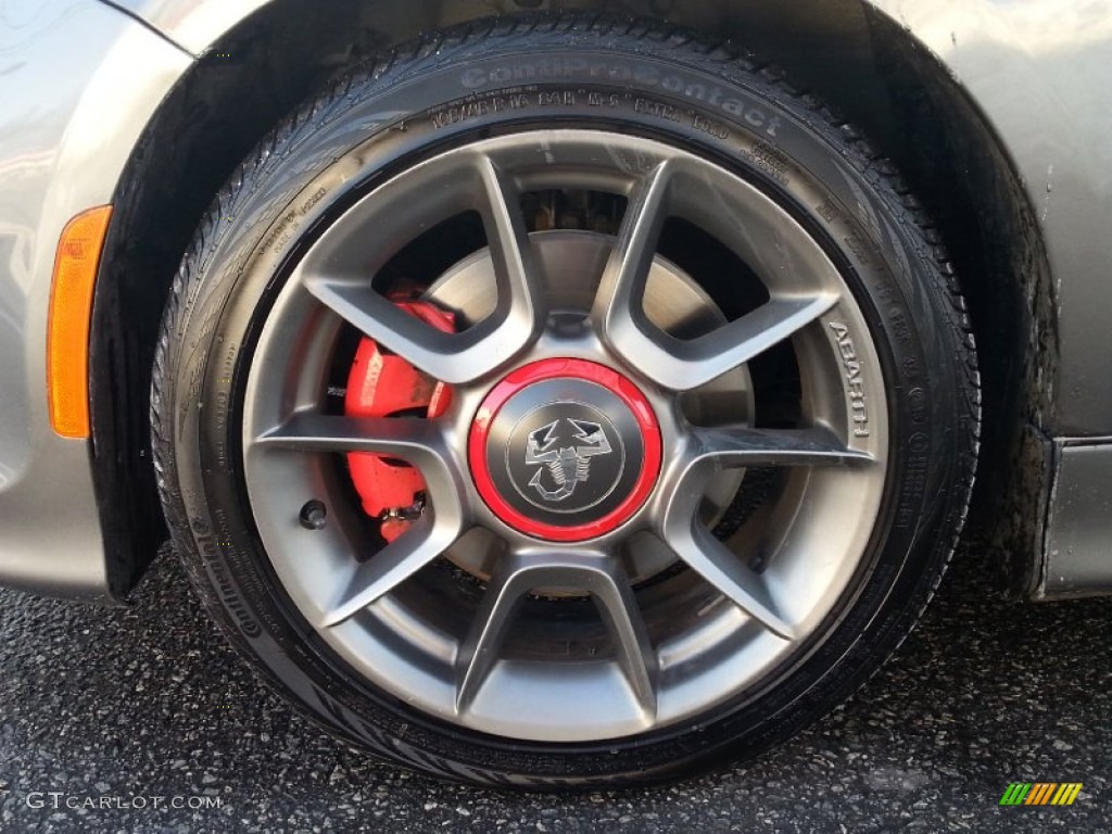 2013 500 Abarth - Grigio (Gray) / Abarth Nero/Nero (Black/Black) photo #17