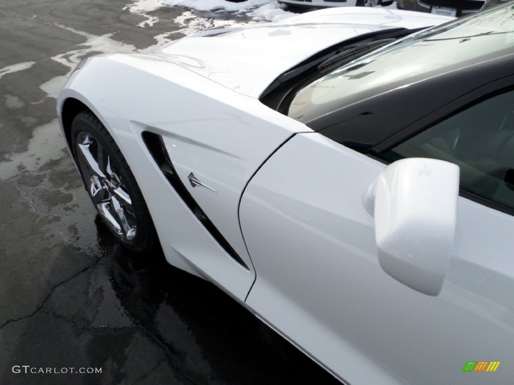 2015 Corvette Stingray Convertible - Arctic White / Jet Black photo #14