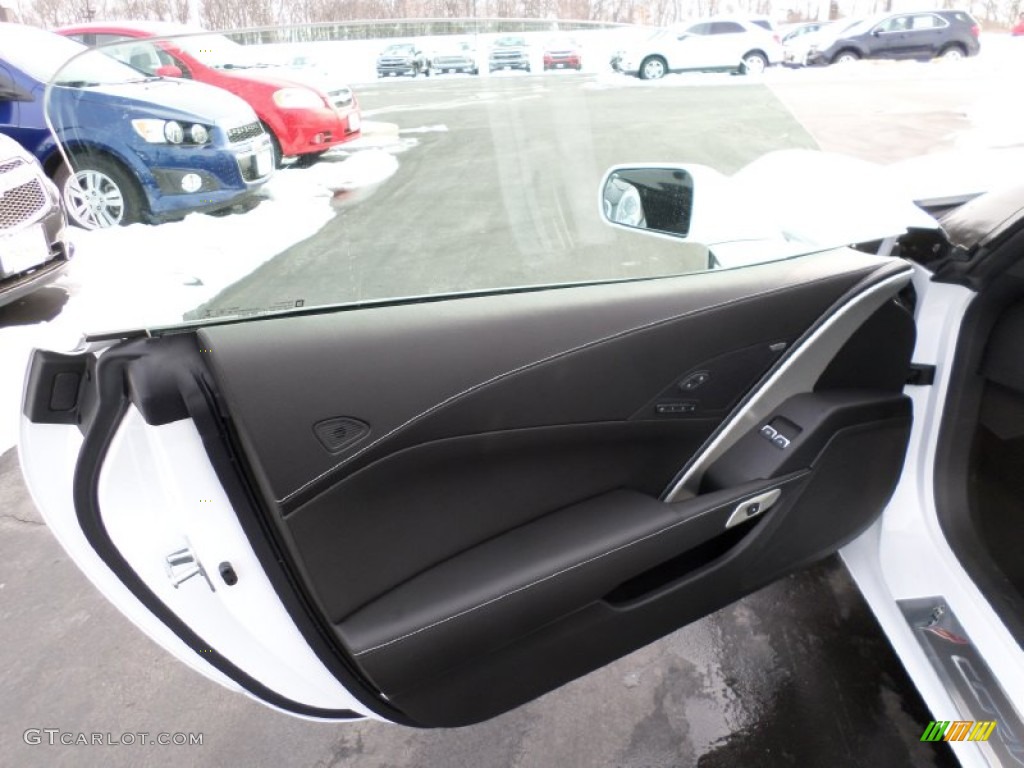 2015 Chevrolet Corvette Stingray Convertible Jet Black Door Panel Photo #101892564