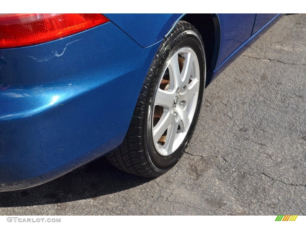 2005 Accord EX V6 Coupe - Sapphire Blue Pearl / Black photo #11