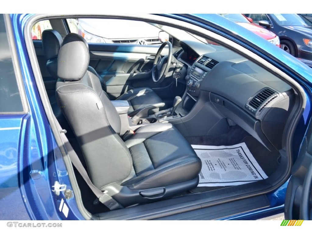 2005 Accord EX V6 Coupe - Sapphire Blue Pearl / Black photo #15