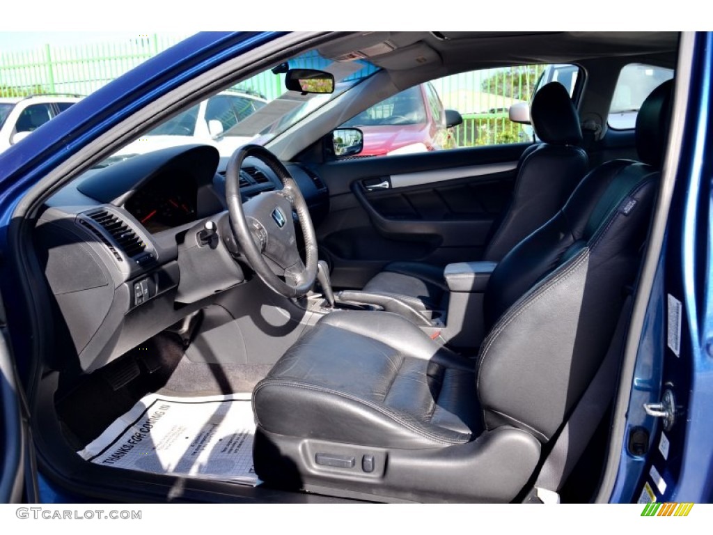 2005 Accord EX V6 Coupe - Sapphire Blue Pearl / Black photo #32