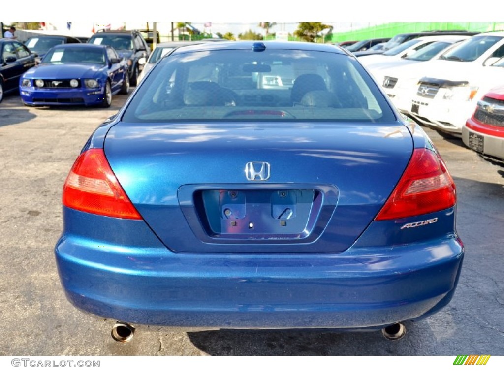 2005 Accord EX V6 Coupe - Sapphire Blue Pearl / Black photo #34