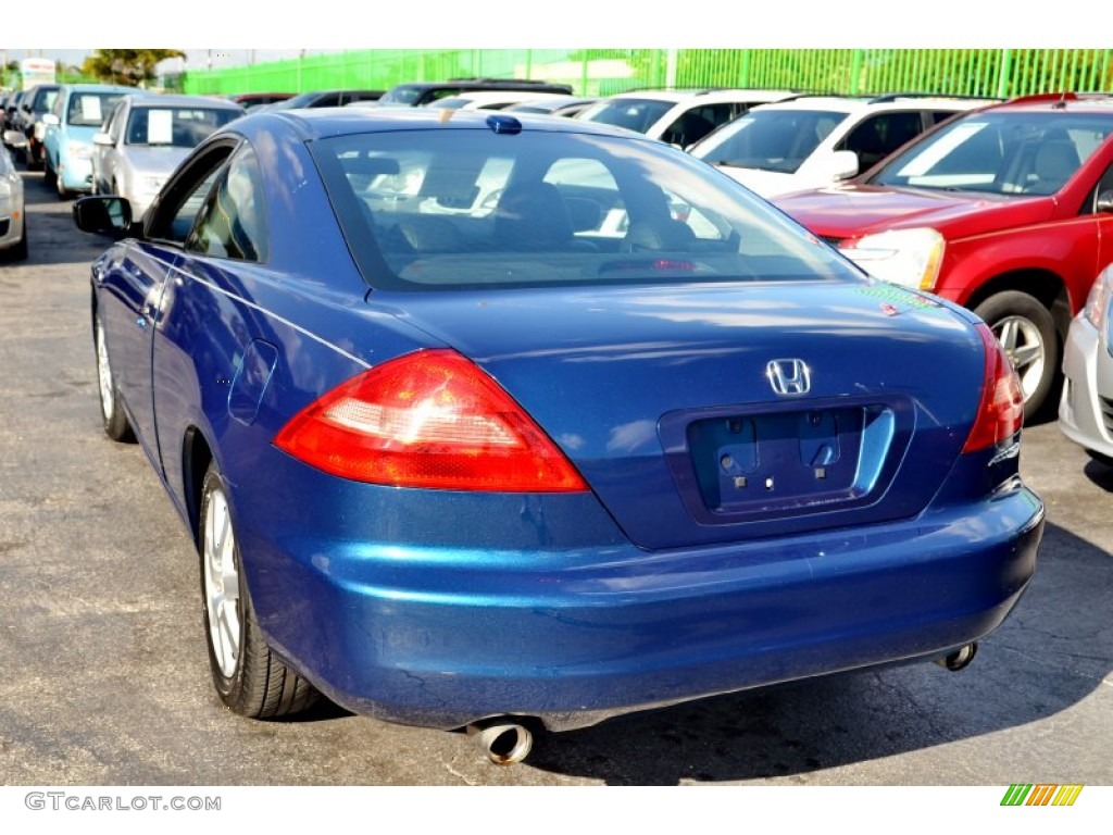 2005 Accord EX V6 Coupe - Sapphire Blue Pearl / Black photo #35