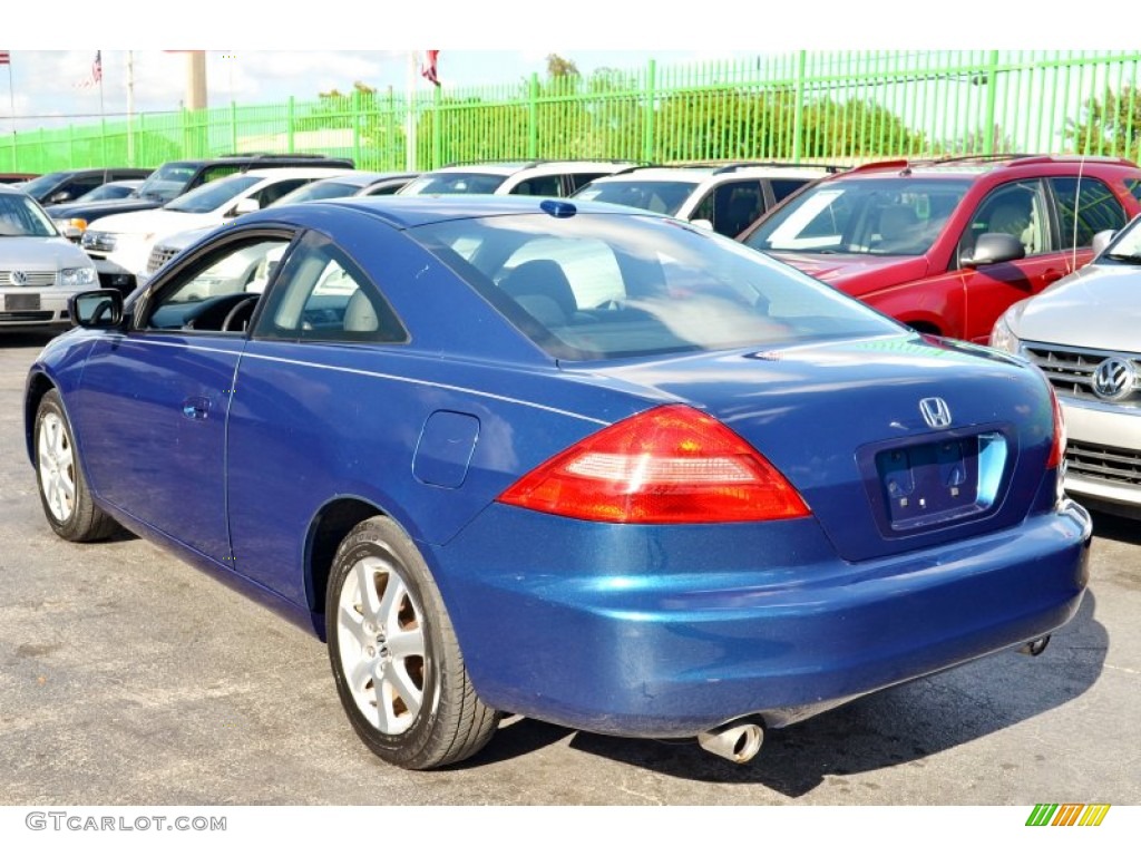 2005 Accord EX V6 Coupe - Sapphire Blue Pearl / Black photo #36