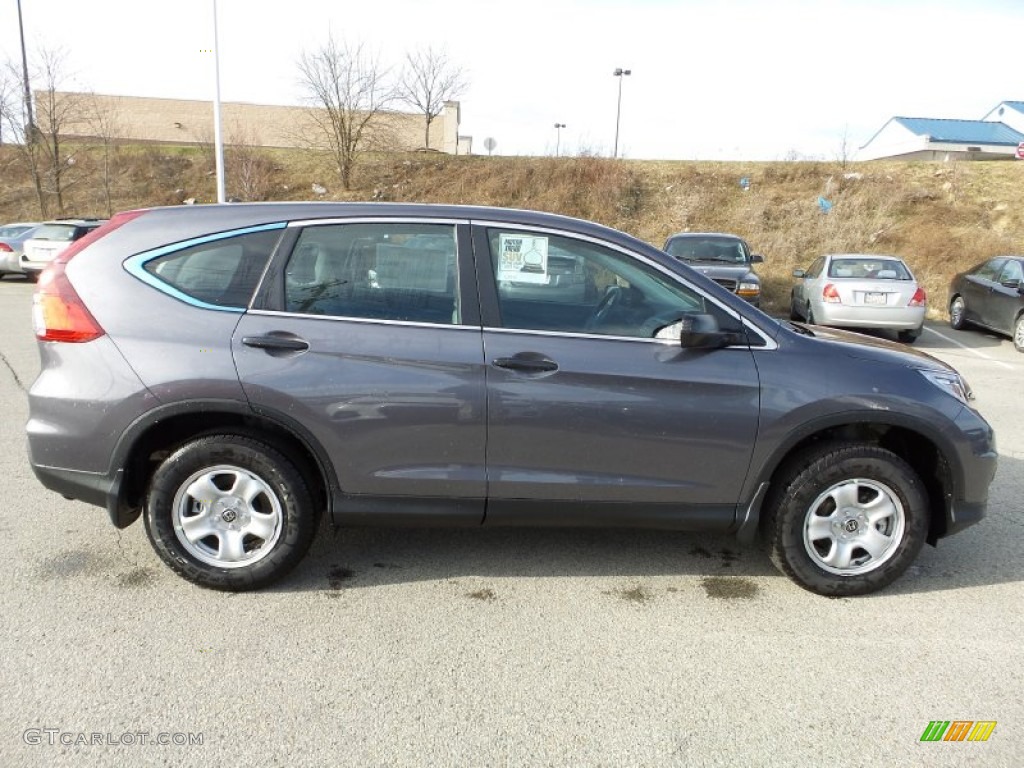 2015 CR-V LX AWD - Alabaster Silver Metallic / Gray photo #7