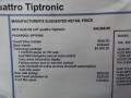 2015 Audi Q5 3.0 TFSI Premium Plus quattro Window Sticker
