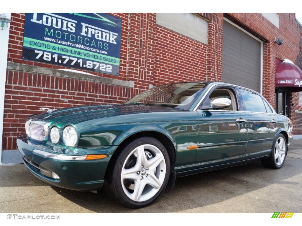 2005 XJ Super V8 - Jaguar Racing Green / Champagne photo #57