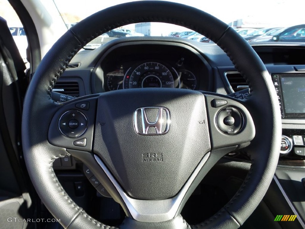 2015 Honda CR-V EX-L AWD Gray Steering Wheel Photo #101897013