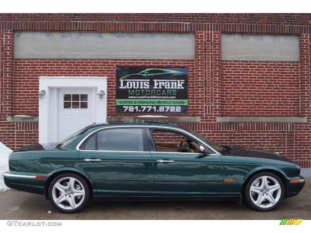 2005 XJ Super V8 - Jaguar Racing Green / Champagne photo #110
