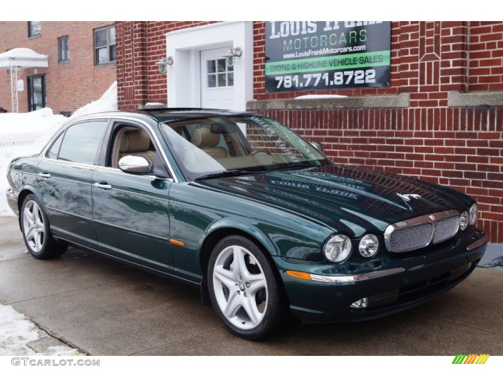 2005 XJ Super V8 - Jaguar Racing Green / Champagne photo #113