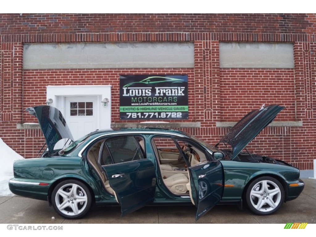 2005 XJ Super V8 - Jaguar Racing Green / Champagne photo #129