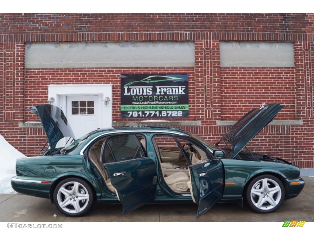 2005 XJ Super V8 - Jaguar Racing Green / Champagne photo #130