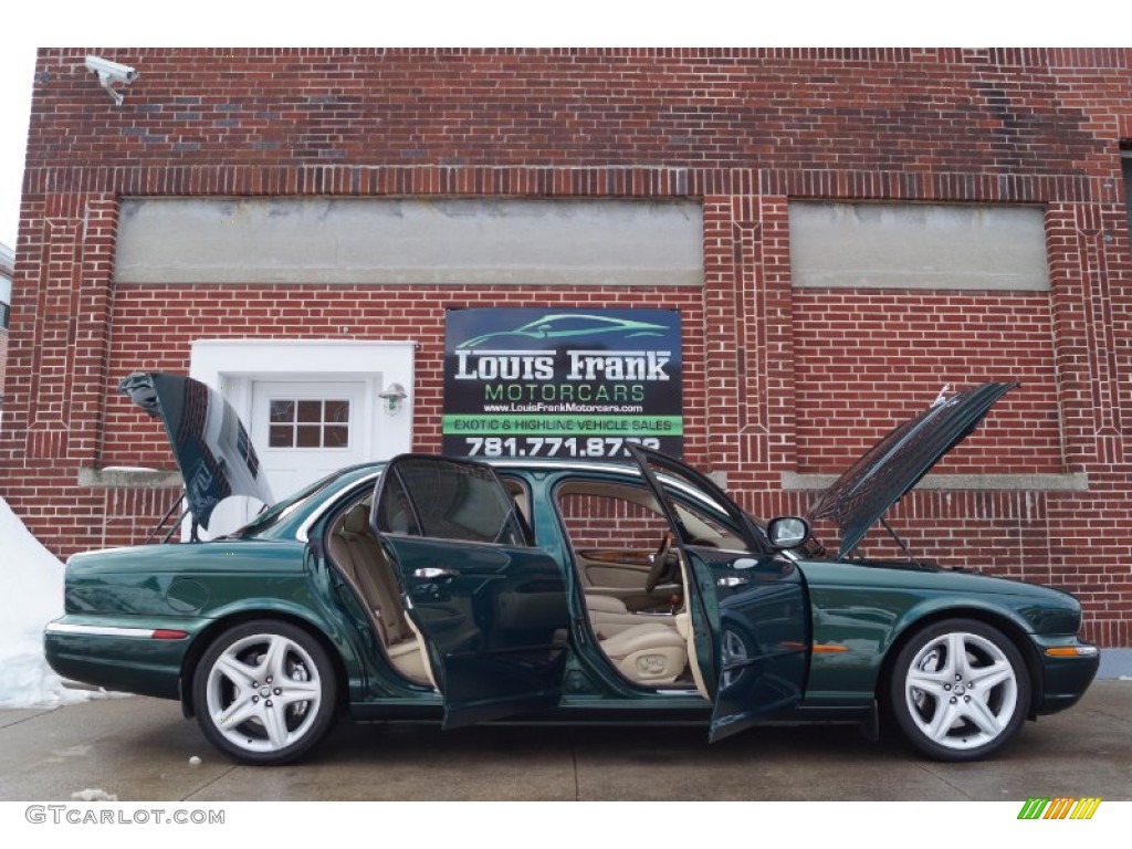 2005 XJ Super V8 - Jaguar Racing Green / Champagne photo #131