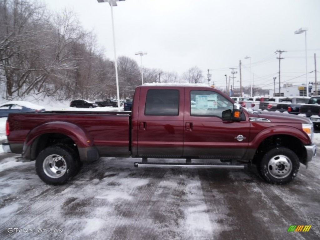 2015 F350 Super Duty Lariat Crew Cab 4x4 DRW - Bronze Fire / Adobe photo #1