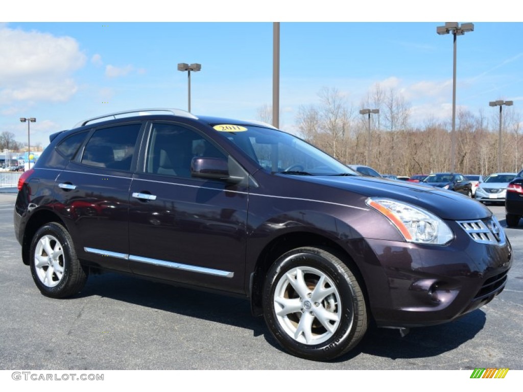 2011 Rogue SV - Cayenne Red / Gray photo #1