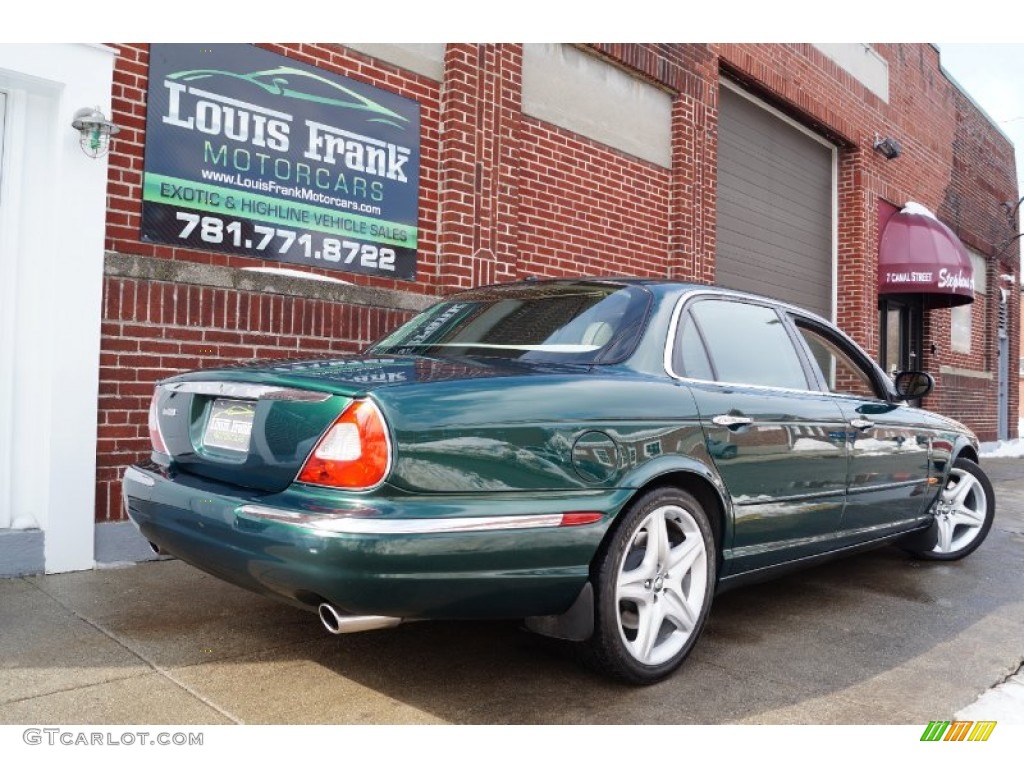 2005 XJ Super V8 - Jaguar Racing Green / Champagne photo #150
