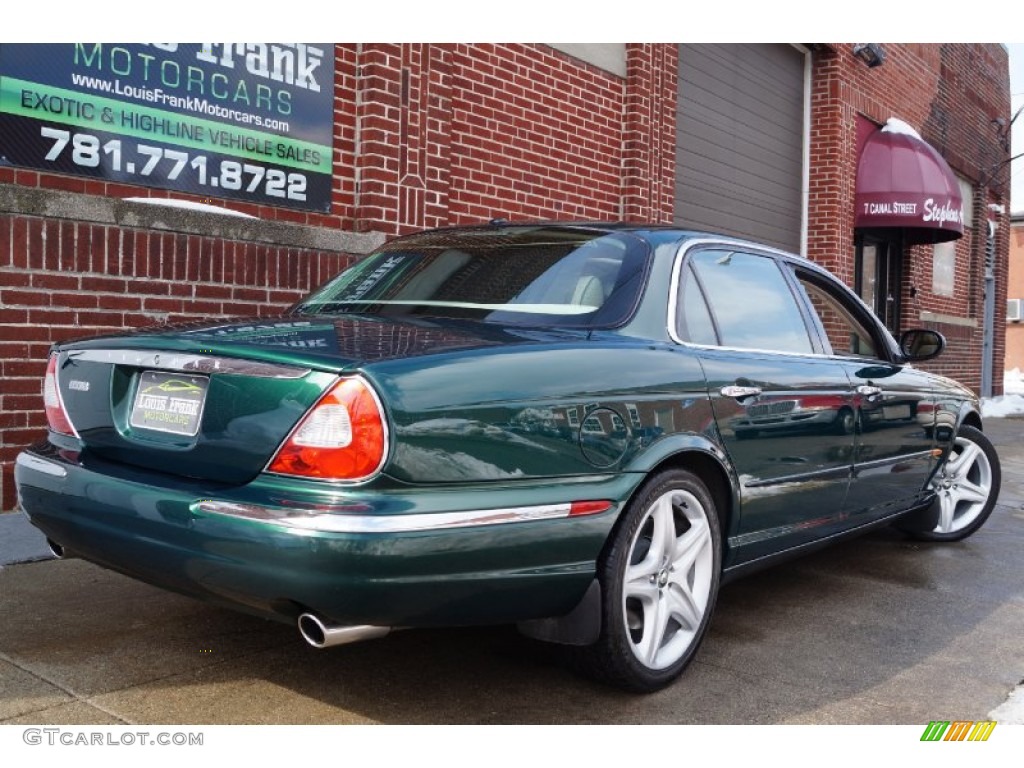 2005 XJ Super V8 - Jaguar Racing Green / Champagne photo #153