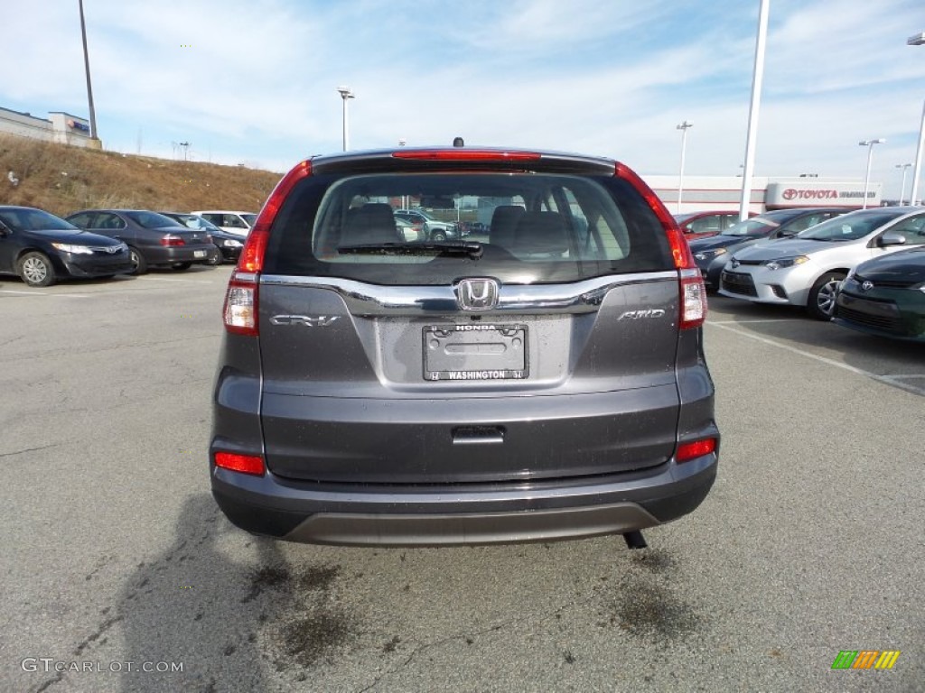 2015 CR-V LX AWD - Alabaster Silver Metallic / Gray photo #5