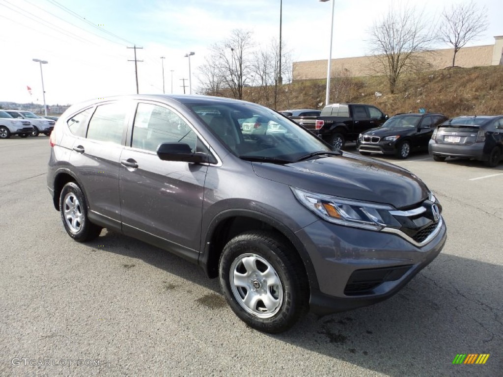 2015 CR-V LX AWD - Alabaster Silver Metallic / Gray photo #8