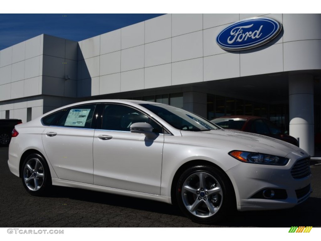 2015 Fusion SE - White Platinum Metallic / Charcoal Black photo #1