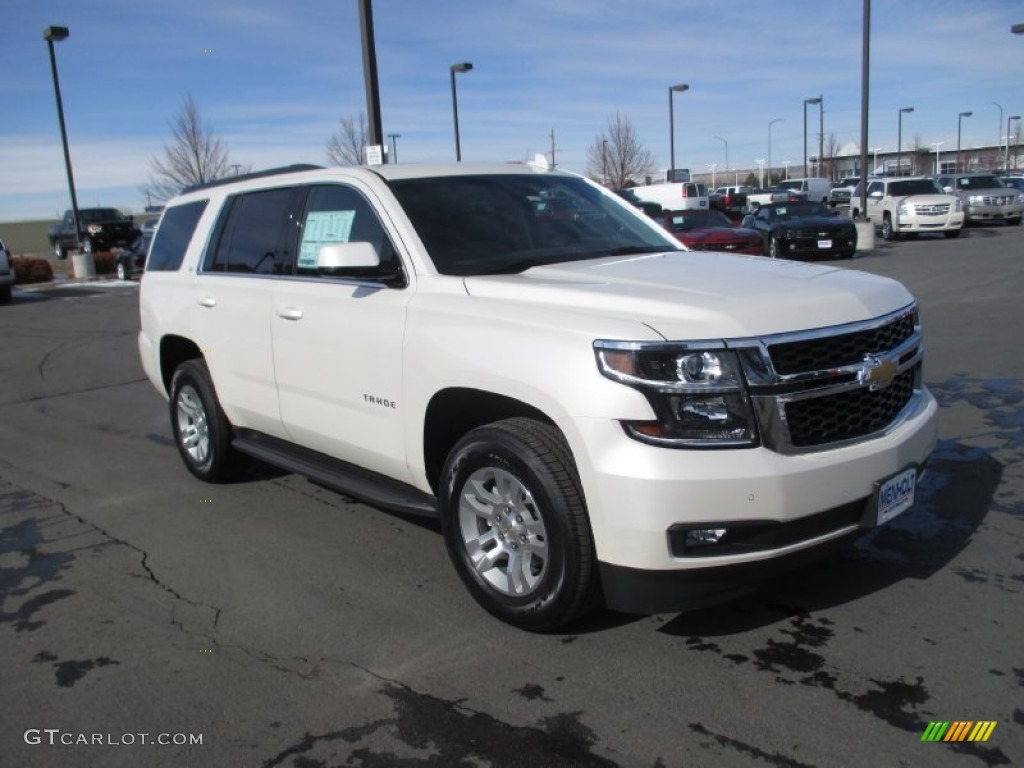 2015 Tahoe LT 4WD - White Diamond Tricoat / Cocoa/Dune photo #1