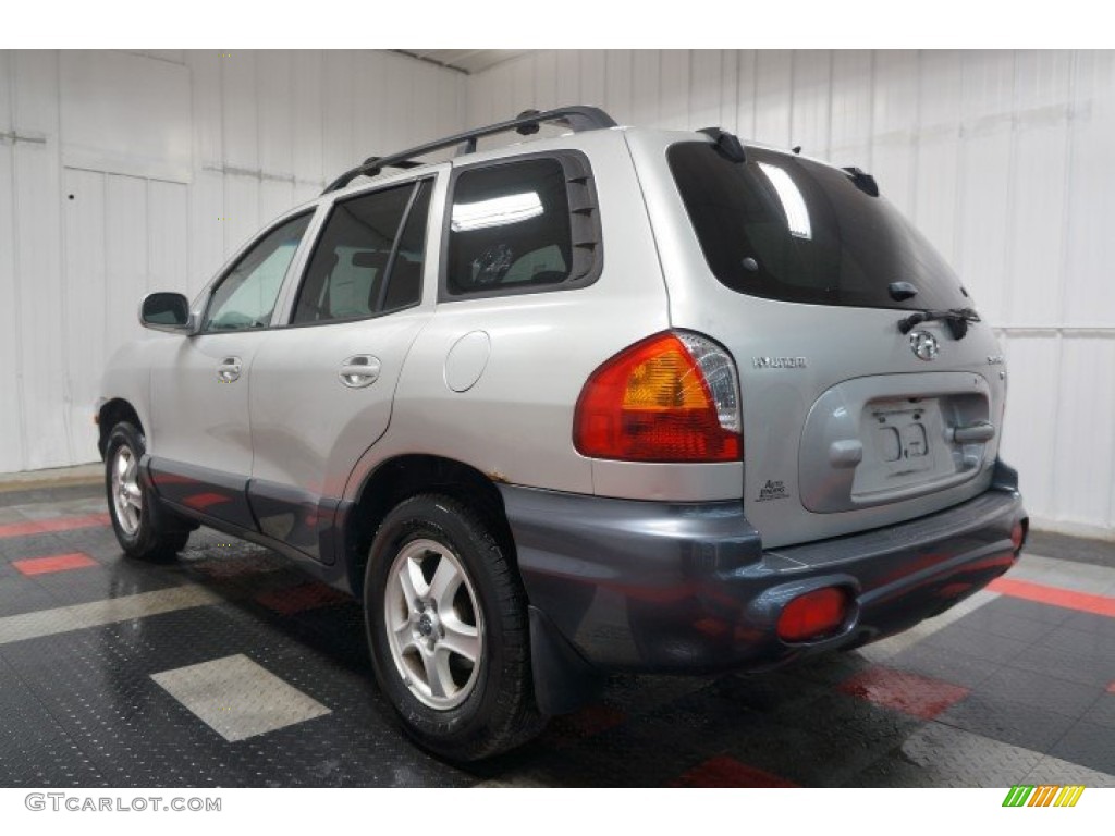 2003 Santa Fe LX 4WD - Pewter / Gray photo #10