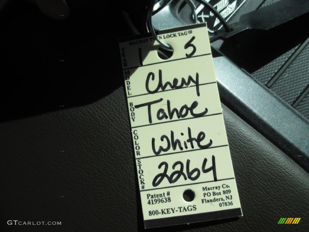 2015 Tahoe LT 4WD - White Diamond Tricoat / Cocoa/Dune photo #25