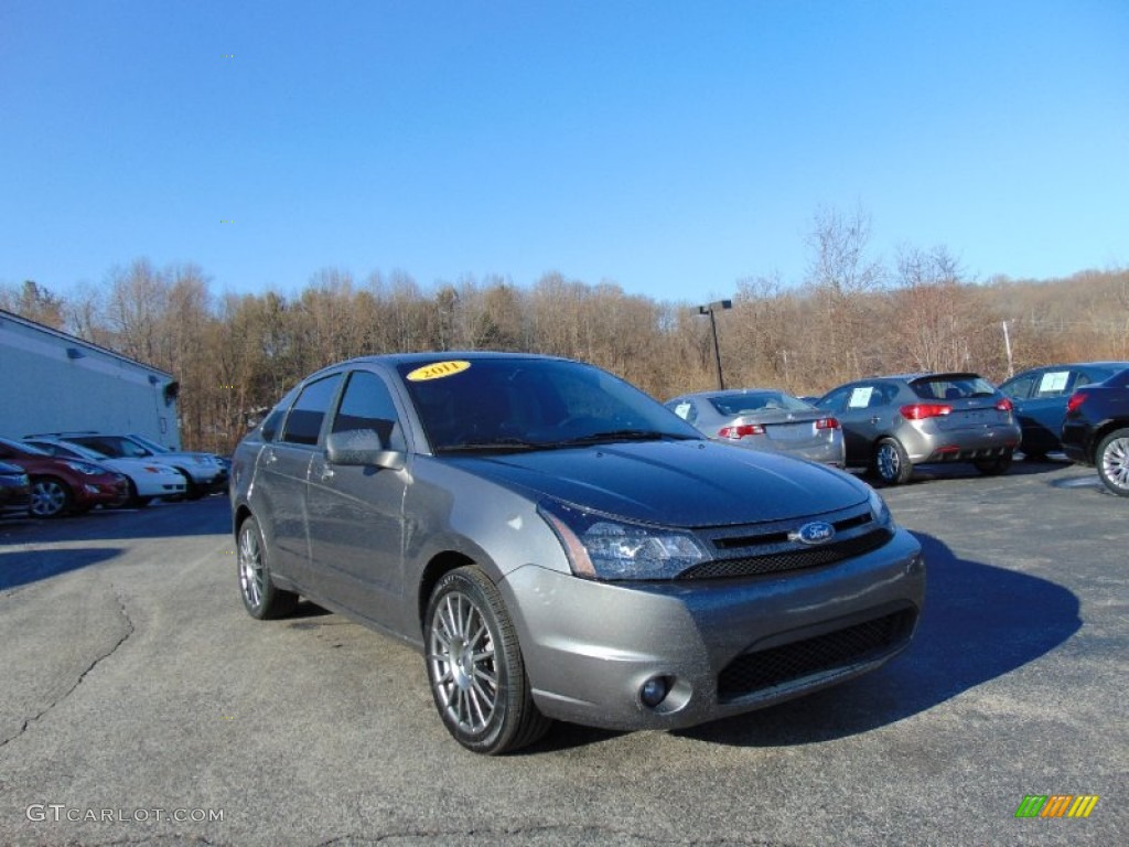 2011 Focus SES Sedan - Sterling Gray Metallic / Charcoal Black photo #9