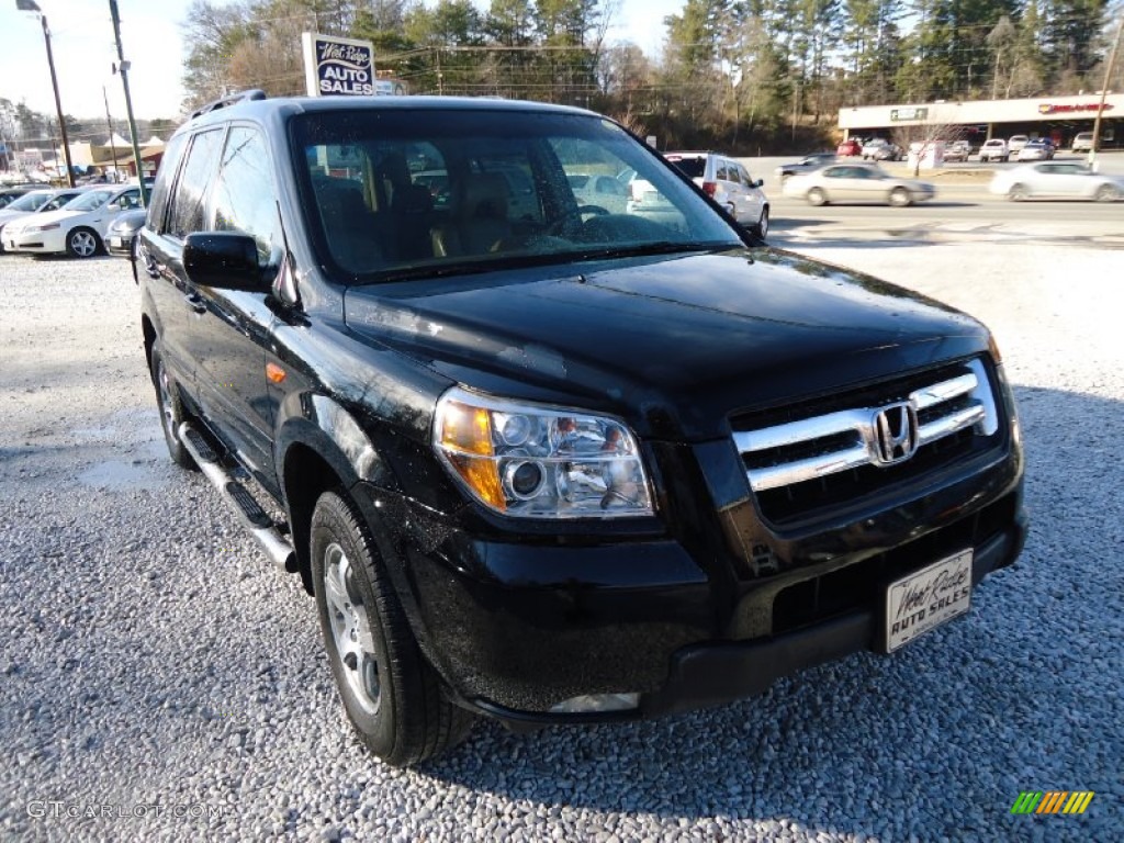 2008 Pilot EX-L 4WD - Formal Black / Saddle photo #1