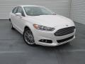 2015 White Platinum Metallic Ford Fusion SE  photo #1