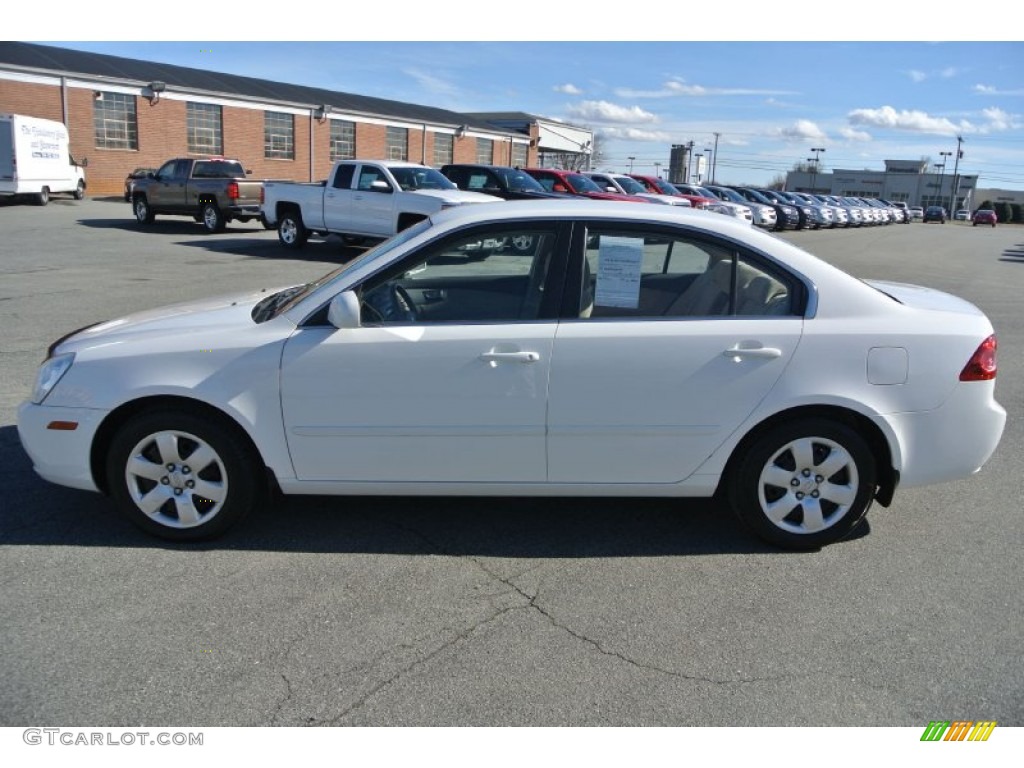 2007 Optima LX - Clear White / Beige photo #3