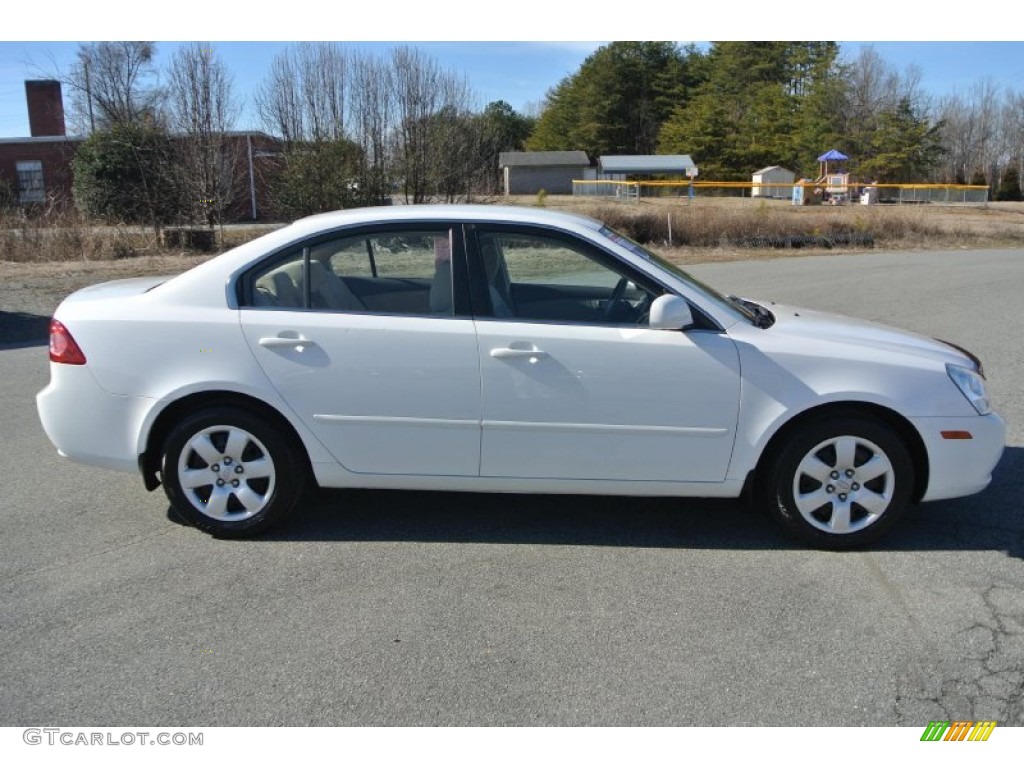 2007 Optima LX - Clear White / Beige photo #6