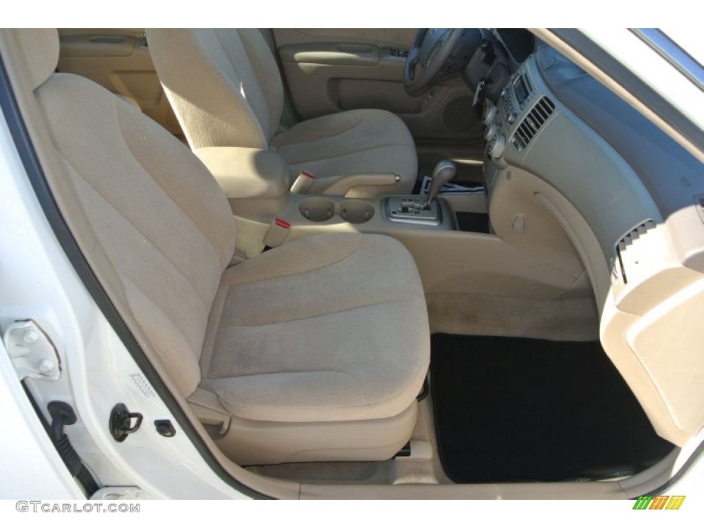 2007 Optima LX - Clear White / Beige photo #18