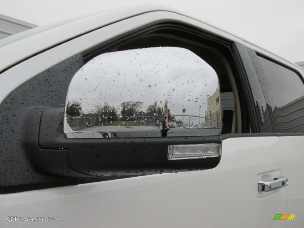 2015 F150 Lariat SuperCrew 4x4 - White Platinum Tricoat / Medium Light Camel photo #13