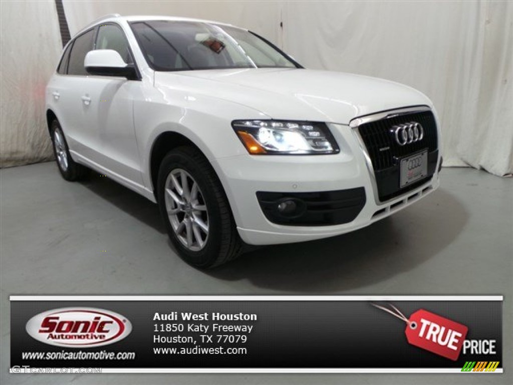 2009 Q5 3.2 Premium Plus quattro - Ibis White / Cardamom Beige photo #1