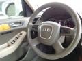 2009 Audi Q5 Cardamom Beige Interior Steering Wheel Photo