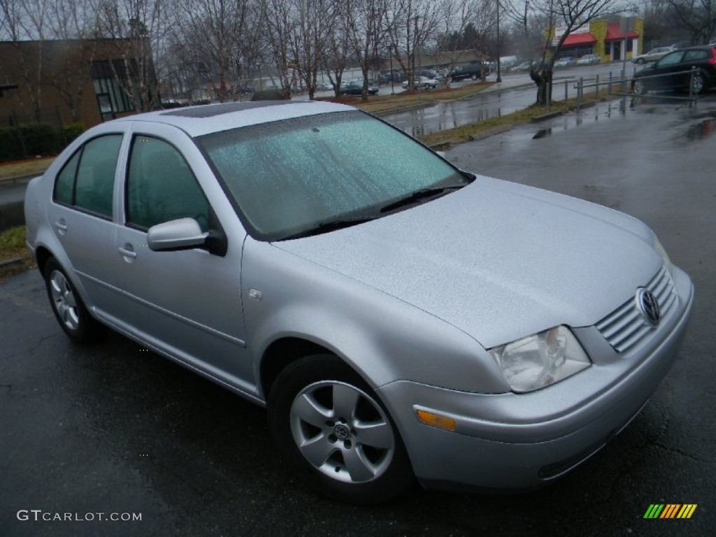 2003 Jetta GLS Sedan - Reflex Silver Metallic / Grey photo #3