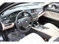Ivory White/Black 2014 BMW 5 Series 535d xDrive Sedan Interior Color