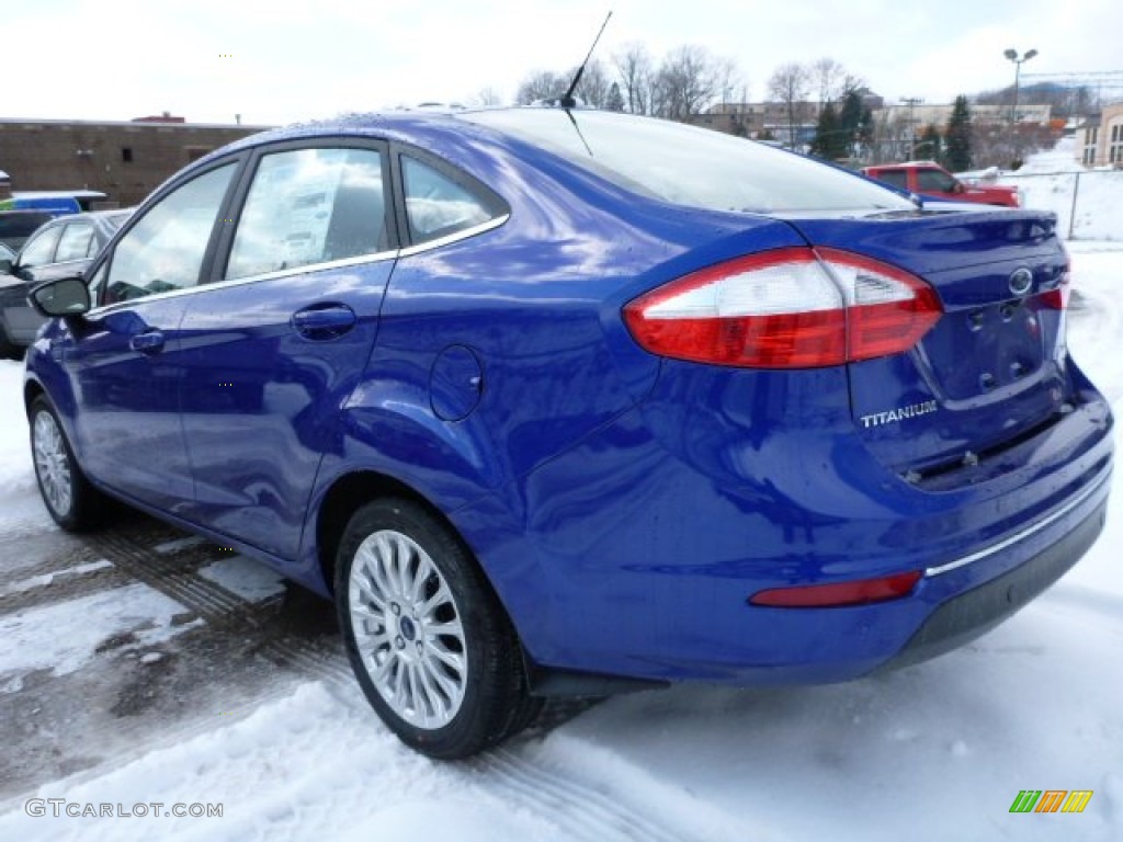2015 Fiesta Titanium Sedan - Perfomance Blue / Charcoal Black photo #4