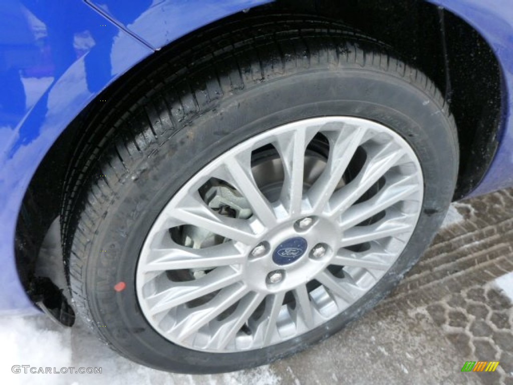 2015 Fiesta Titanium Sedan - Perfomance Blue / Charcoal Black photo #7