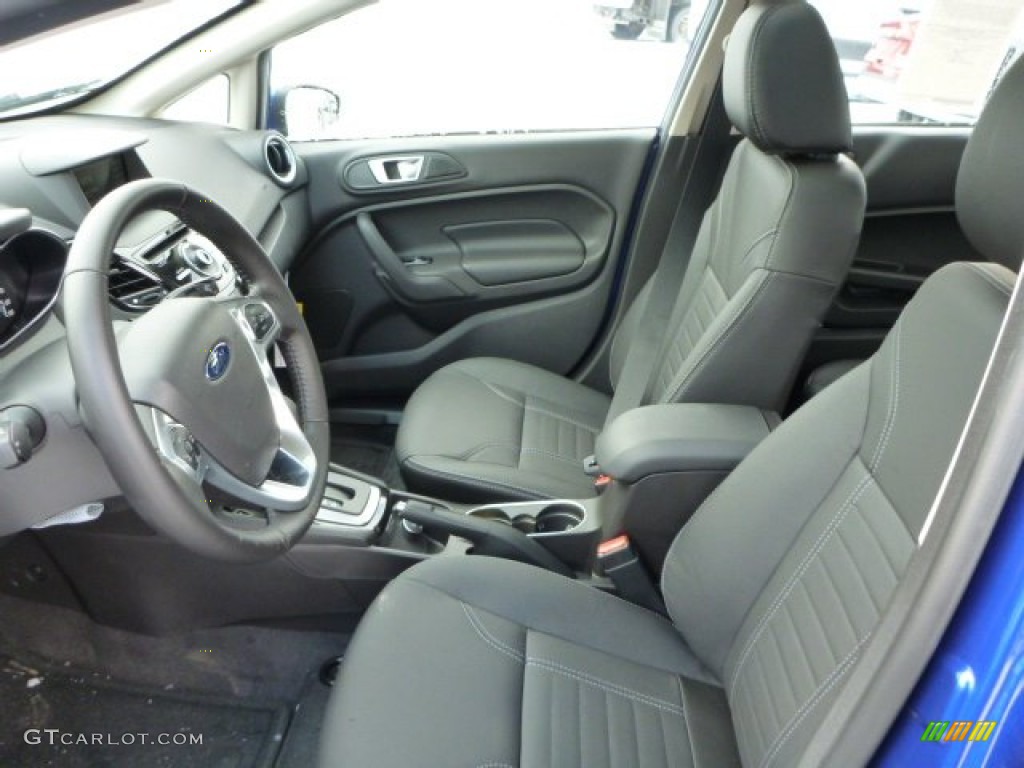 Charcoal Black Interior 2015 Ford Fiesta Titanium Sedan Photo #101909624