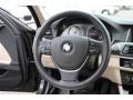 Ivory White/Black Steering Wheel Photo for 2014 BMW 5 Series #101909678