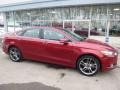 2014 Ruby Red Ford Fusion Titanium  photo #3