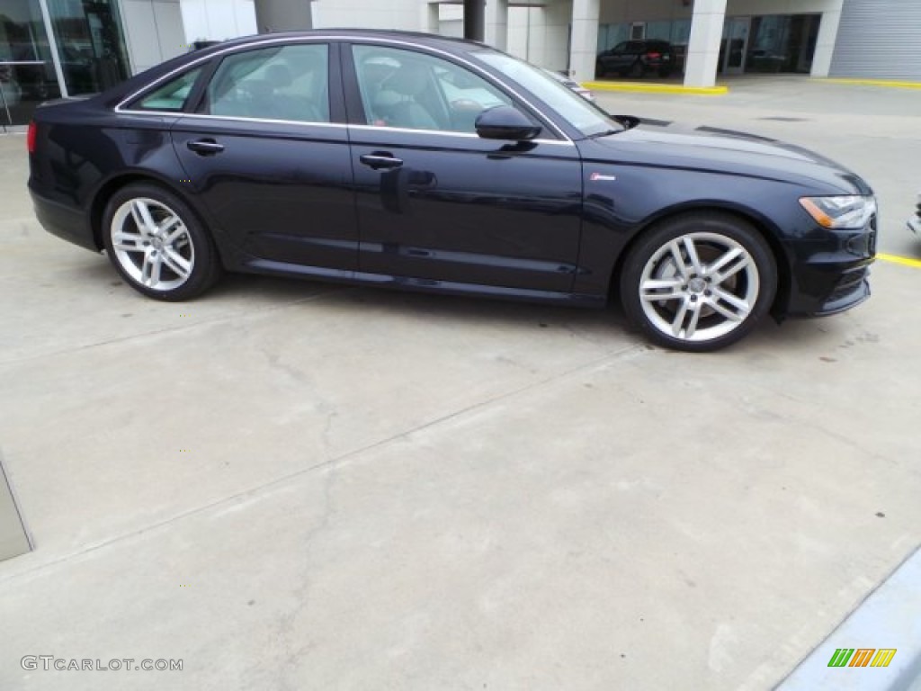 2015 A6 3.0T Premium Plus quattro Sedan - Moonlight Blue Metallic / Titanium Gray photo #8