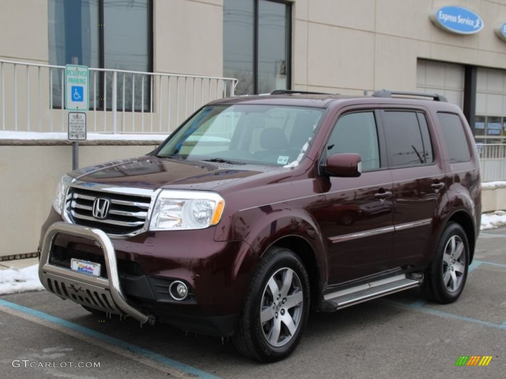 2013 Pilot Touring 4WD - Dark Cherry Pearl / Black photo #1