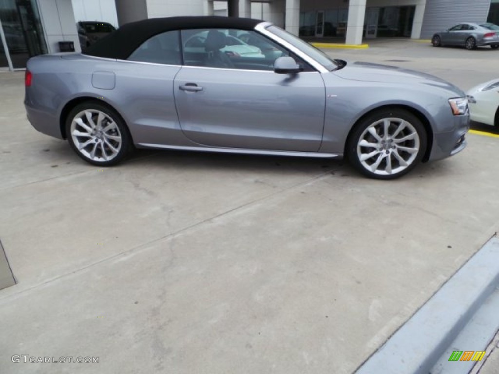 2015 A5 Premium Plus quattro Convertible - Tornado Gray Metallic / Black photo #8